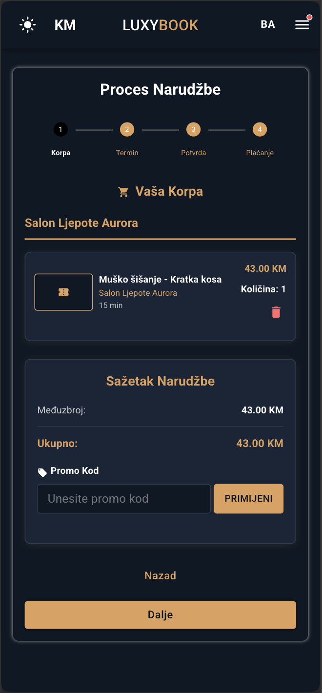 Potvrda usluge